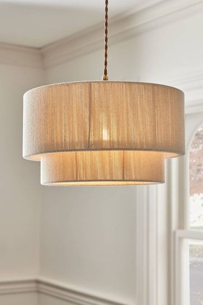 White Easy Fit Yale Light Shade Pendant