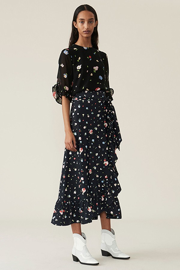 Heavy Jersey Wrap Skirt