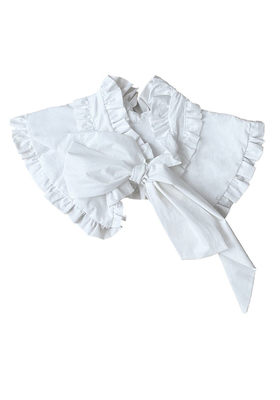 Cotton Bow-Embellished Collar from Naya Rea