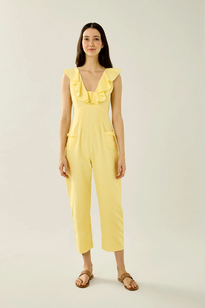 Ruffle Neck Jumpsuit