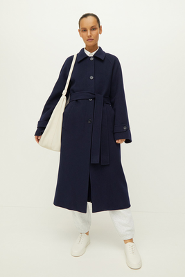 Raglan Sleeve Wool-Cashmere Coat from 12 Storeez