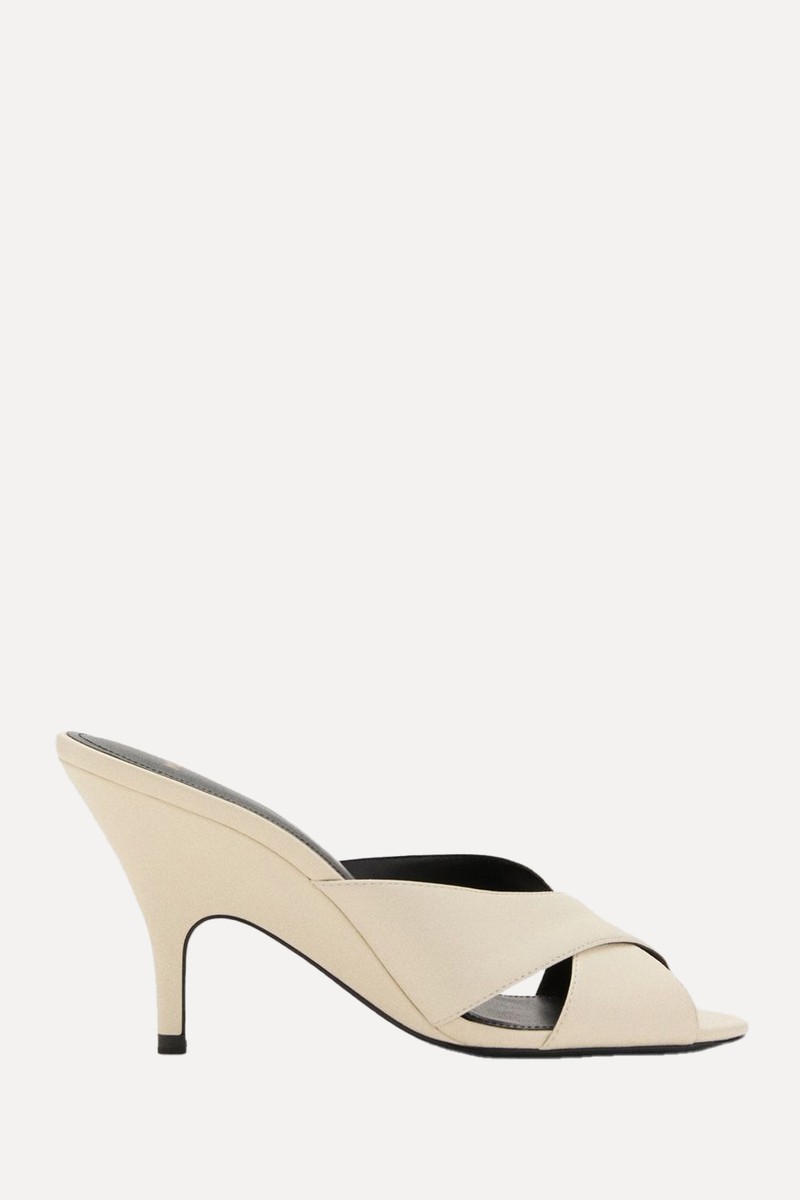 Leather Heeled Sandals from Mango