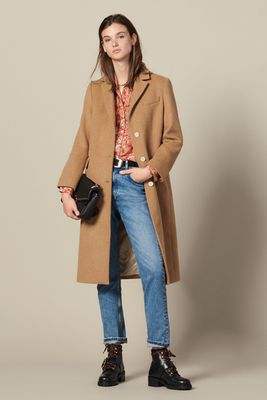 Fitted Woolcoat Coat from Sandro