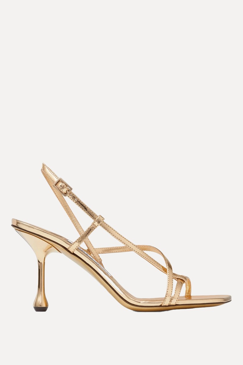 Etana 80 Metallic Leather Sandals