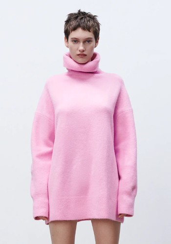 Oversize Sweater With High Neck from Zara