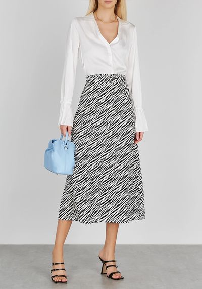 Librisa Zebra-Print Midi Skirt from Faithfull The Brand