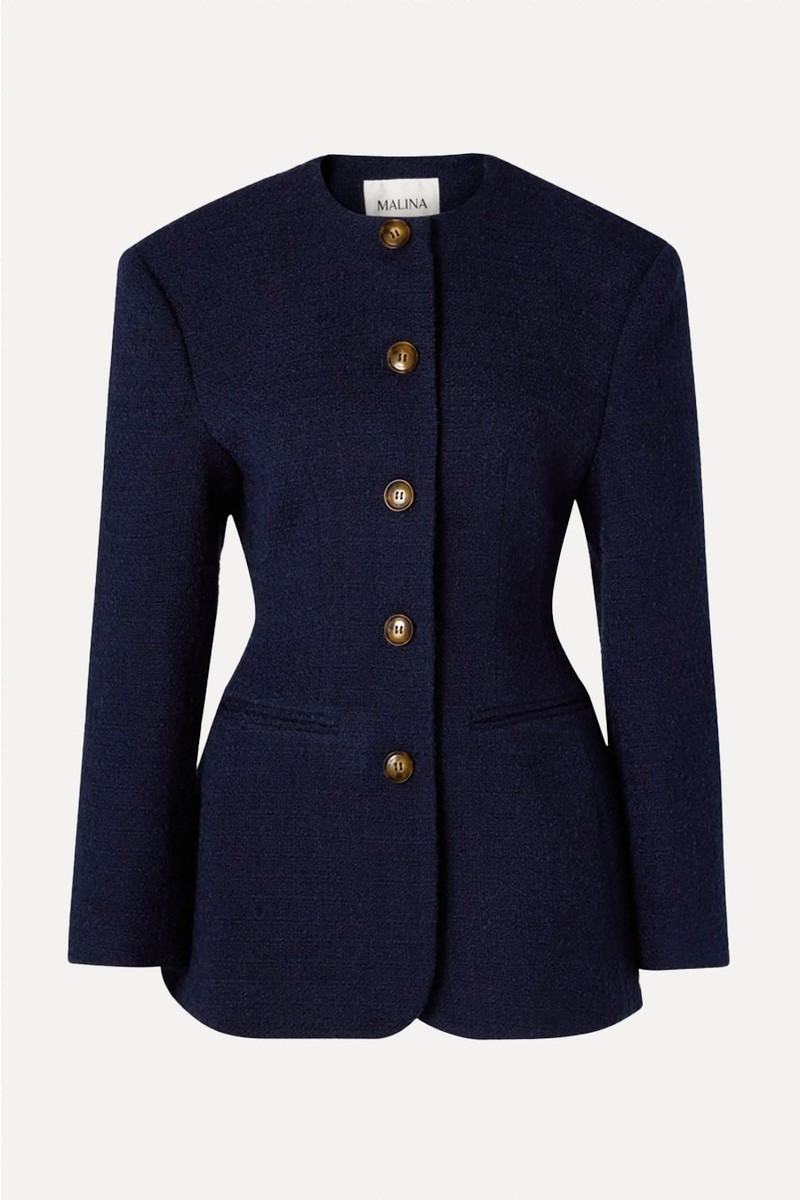 Fitted Round Neck Blazer from Malina