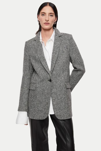 Wool Herringbone Langford Coat from Jigsaw