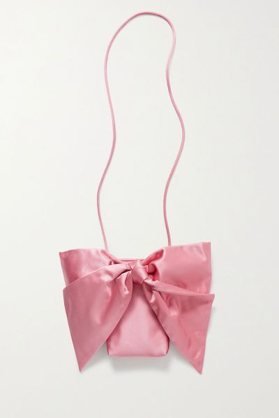 Violet Bow-Embellished Satin Shoulder Bag  from Loeffler Randall 