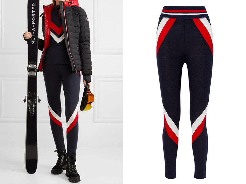Voss Paneled Stretch-Merino Wool Leggings from We Norwegians