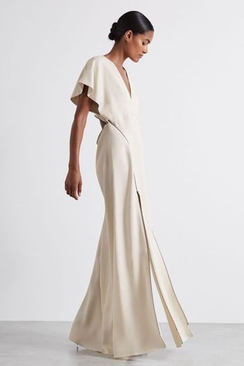 Atelier Zipped Cady Maxi Dress With Virgin Wool