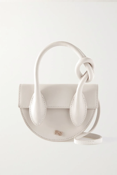 Pretzel Mini Knotted Leather Shoulder Bag from Yuzefi