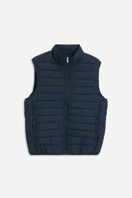 Water Repellent Recycled Puffer Gilet from John Lewis