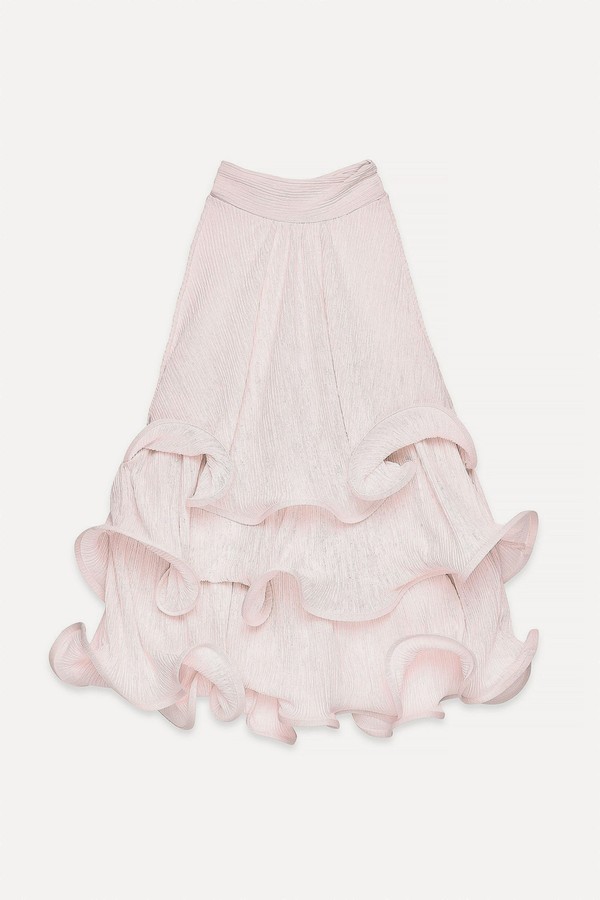 Halterneck Flounce Top