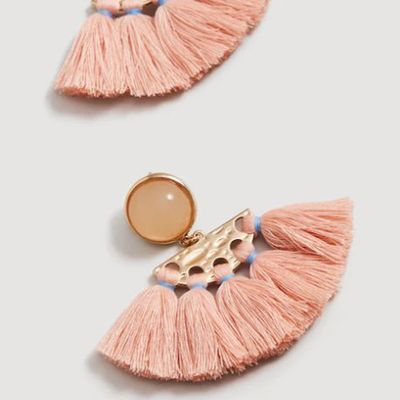 Tassels Pendant Earrings from Mango
