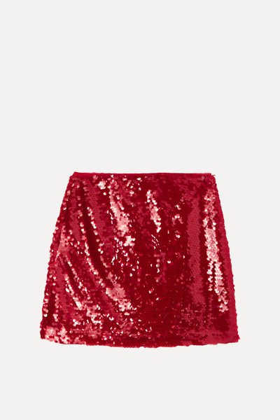 Sequin Mini Skirt