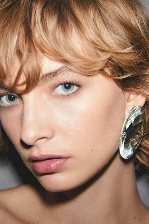Maxi Faceted Crystal Earrings from Mango