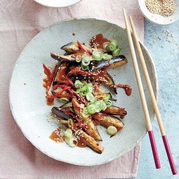 Aubergines In A Spicy Peanut Sauce