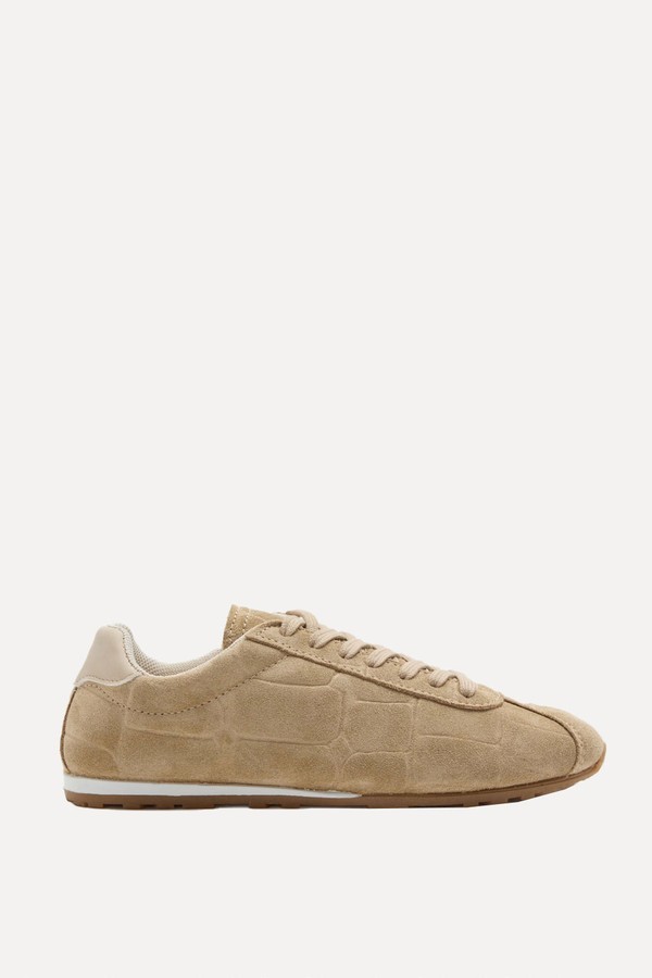 Suede Embosses Croc Trainers from marks & Spencer
