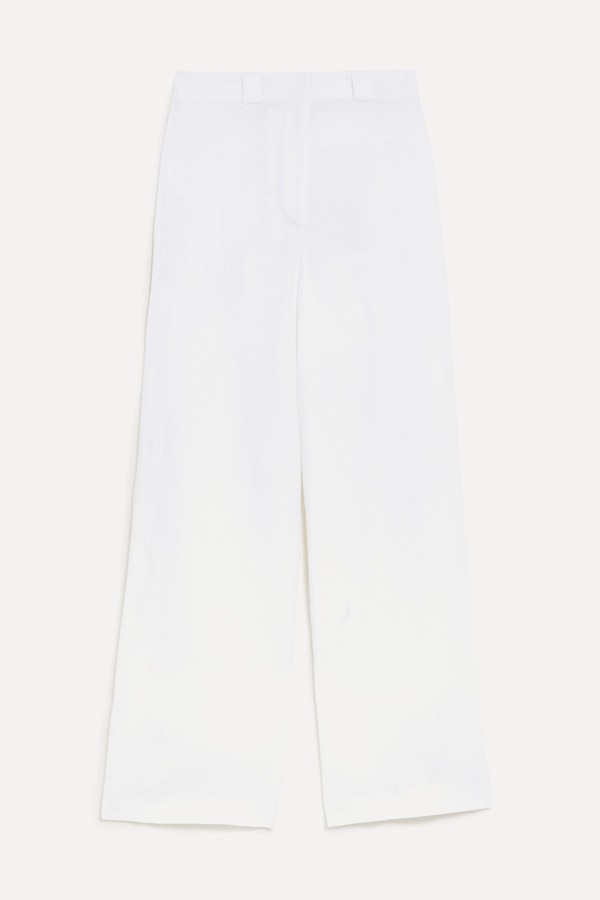 Pure Irish Linen Wide Leg Trousers from M&S