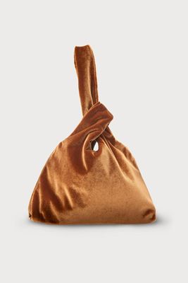 Taylor Bronze Velvet Clutch Bag from L.K. Bennett