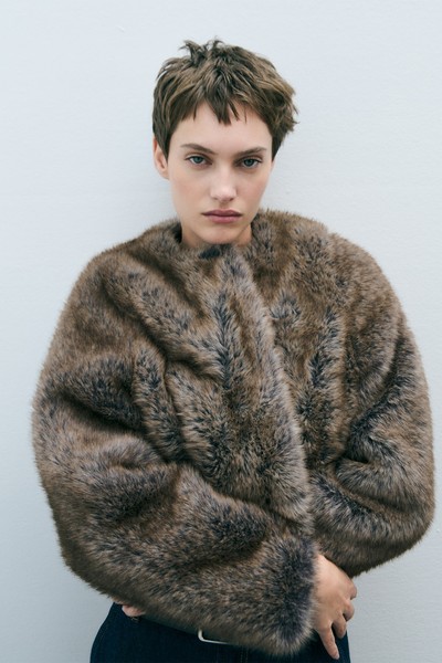 Fur Effect Jacket from Mango