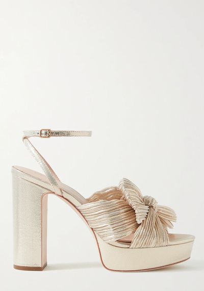 Gold Platform Heels from Loeffler Randall