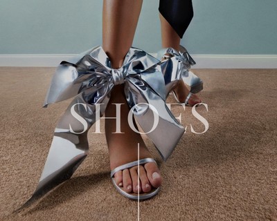 Bow 100 Metallic-Leather Sandals, £725 | LOEWE