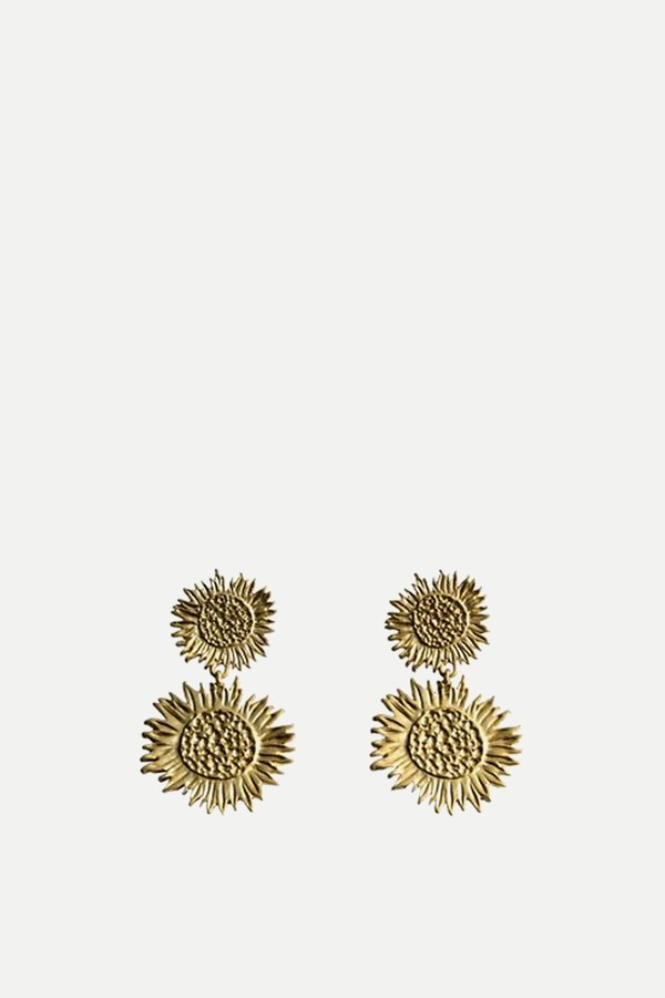 Flower Pendant Earrings