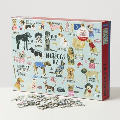 Hot Dogs A-Z 1000 Piece Jigsaw Puzzle from Oliver Bonas