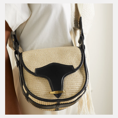  Botsy Leather-Trimmed Raffia Shoulder Bag, £395 | Isabel Marant