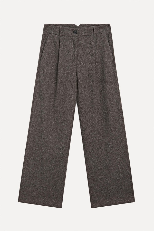 Knickerbocker Yarn Effect Suit Trousers from Massimo Dutti