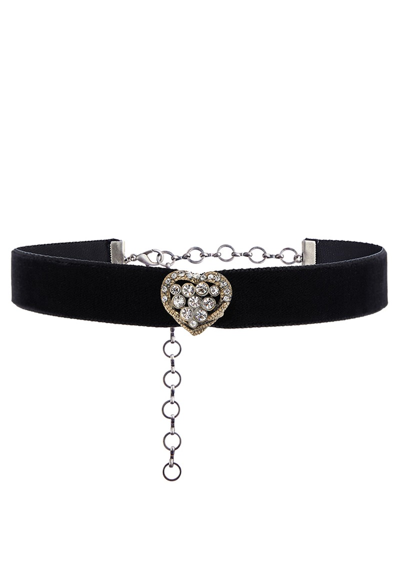 Velvet and Crystal Choker from Alessandra Rich 