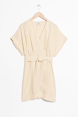 Belted Wrap Mini Dress from & Other Stories