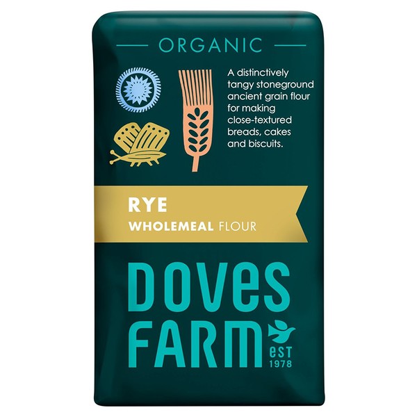 Organic Wholegrain Rye Flour  from Doves Organic