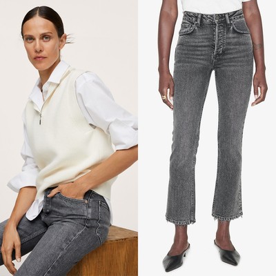 High Rise Patch Pocket Flare Jeans with Washwell™