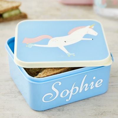 Personalised Unicorn Mini Lunchbox