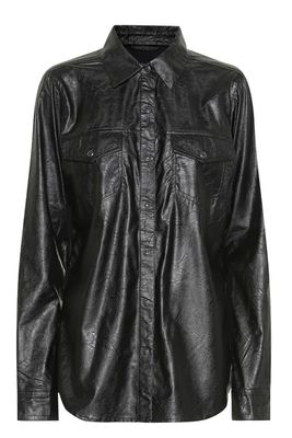 Perfect Faux Leather Shirt from J Brand