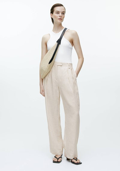 High Waist Linen Trousers from Arket