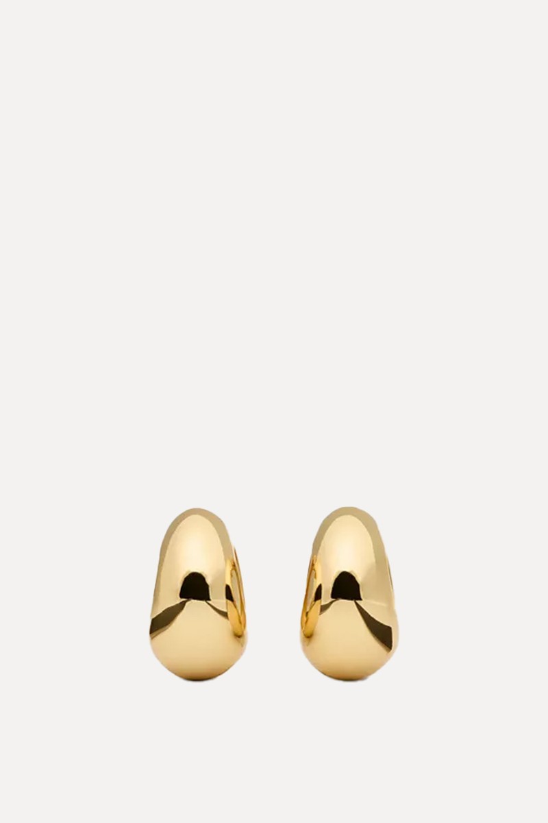 Sculpted Spade Statement Huggies from Kate Spade