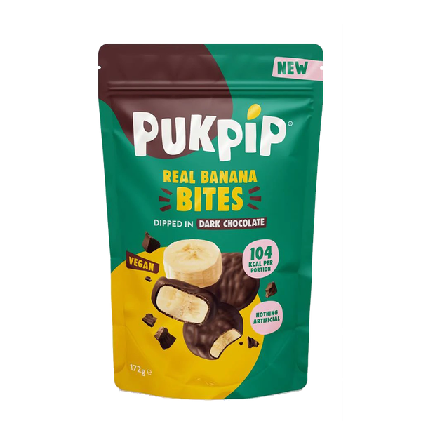 Real Frozen Banana Bites Dipped in Dark Chocolate from Pukpip 