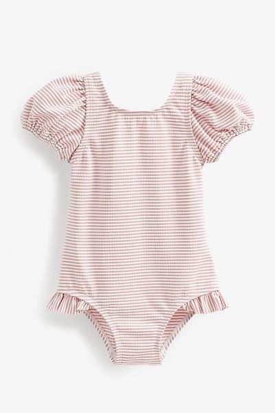 Puff Sleeve Swimsuit 