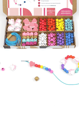  Personalised Unicorn And Rainbow Bracelet Making Kit from Cotton Twist