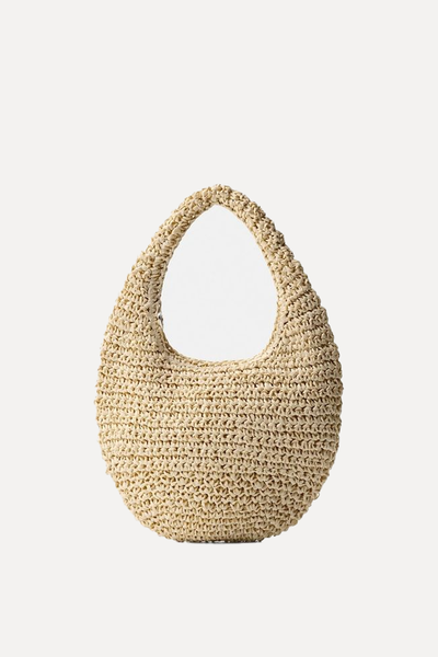 Raffia Handbag from Bershka