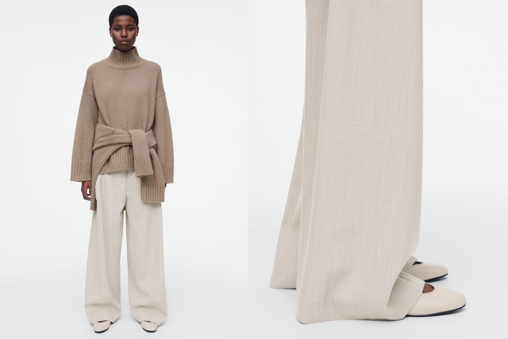 Leather Ballerina Flats, £110 | COS