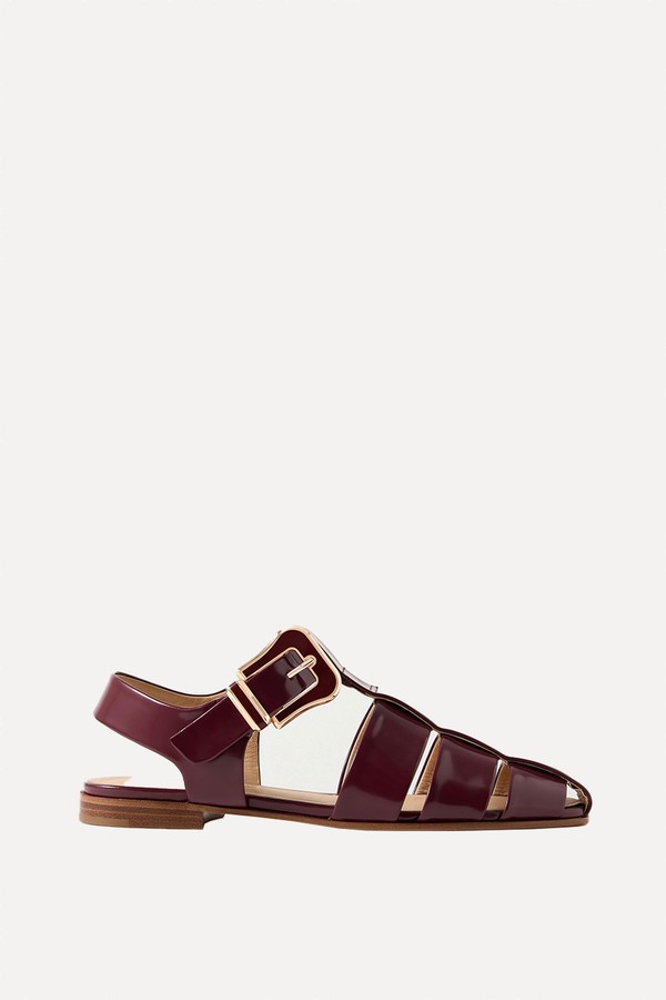 Zoey Patent-Leather Sandals from GABRIELA HEARST