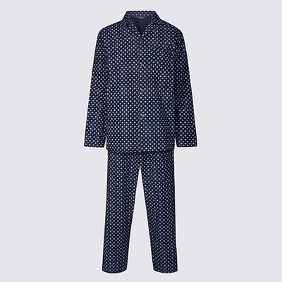 Cotton Blend Printed Pyjama Set from M&S
