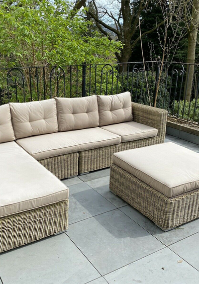 4 Piece Rattan Patio Set