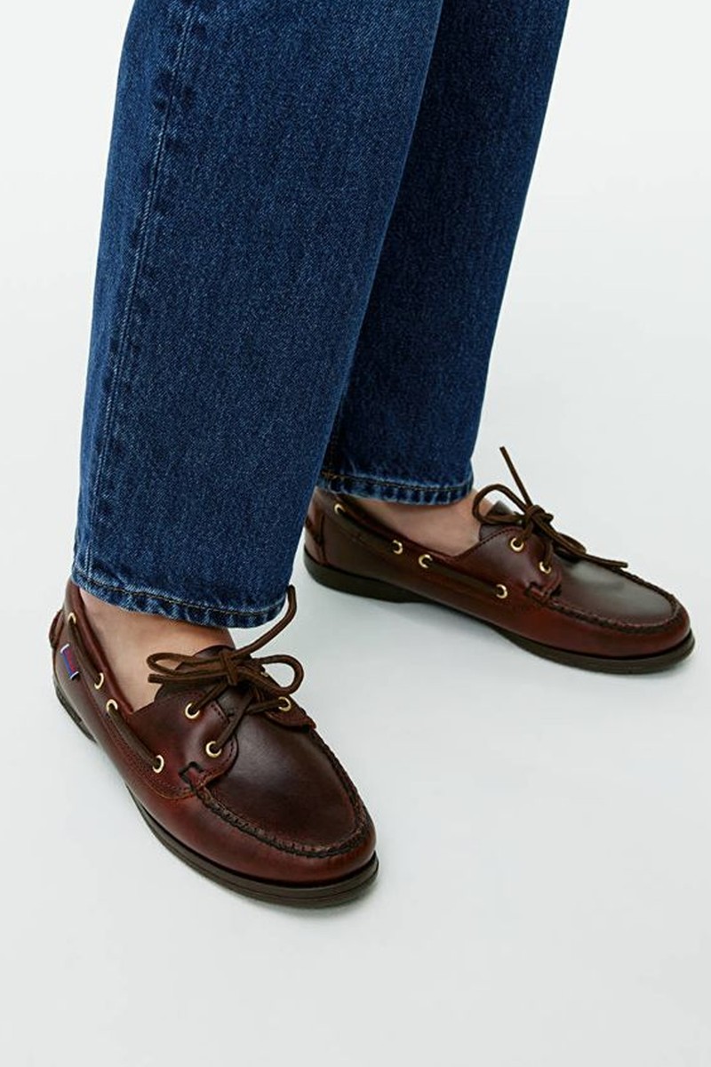 Jacqueline Waxed Leather Boat Shoes, £77 (were £110) | Sebago