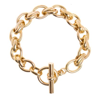 Large Gold Double Linked Bracelet from Tilly Sveaas